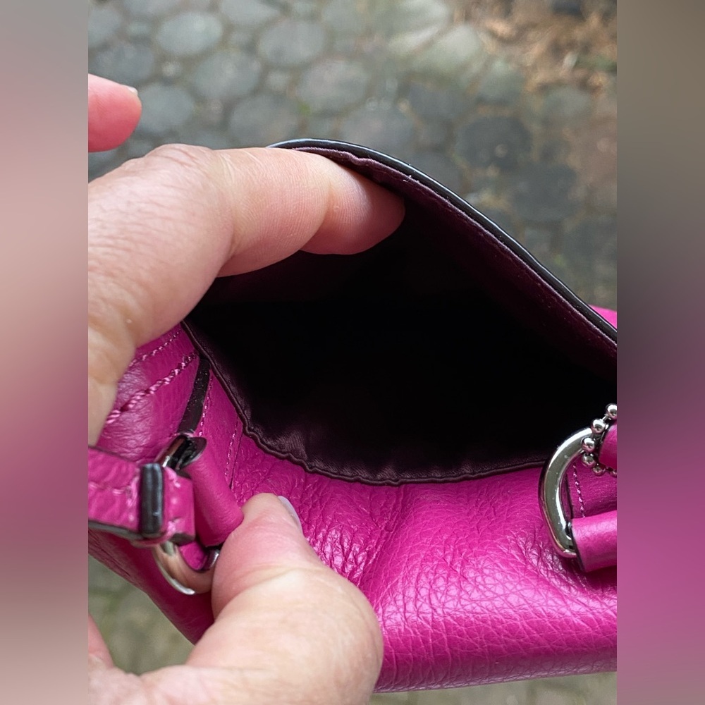 Coach Leather Mini Crossbody Bag, Barbie Pink - Picture 8 of 10